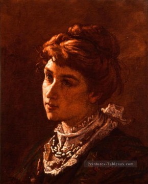 Madame de Brunecke figure peintre Thomas Couture Peinture à l'huile